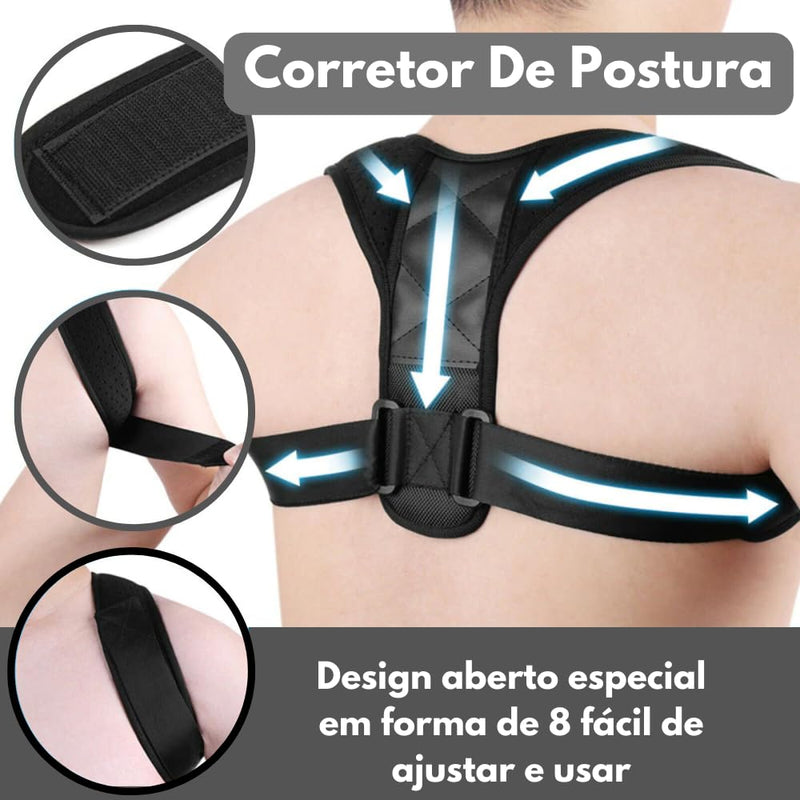 PostureLuxury - Colete Corretor Postural Unissex Ajustável